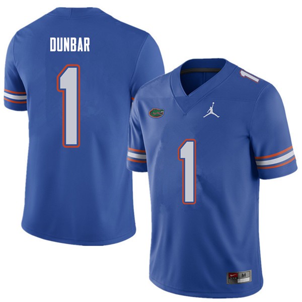 Jordan Brand Men #1 Quinton Dunbar Florida Gators College Football Jerseys Royal